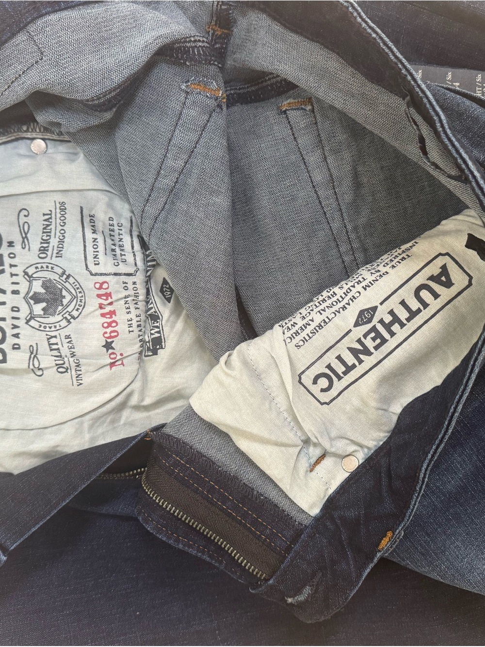 Buffalo David Bitton Men's Dark Blue Denim Jacket with Branded Lining